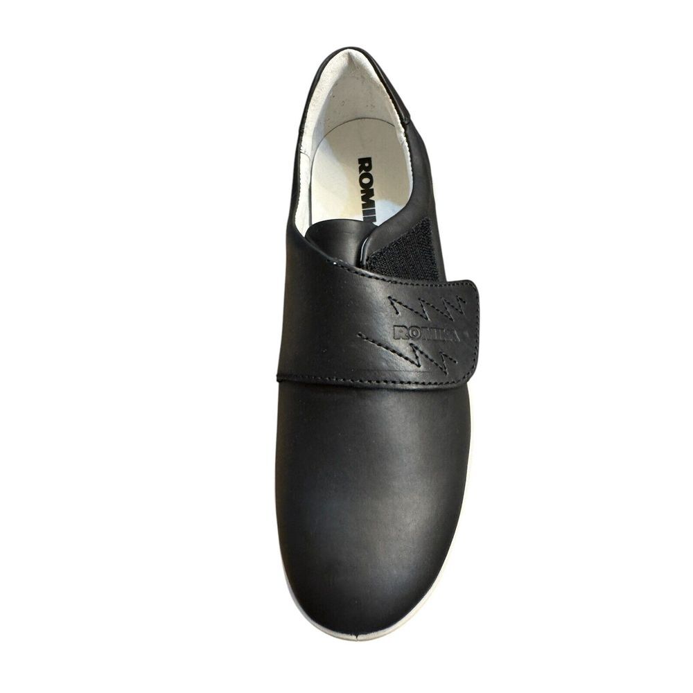 Romika Madeira Comfort Sneaker Black Size 37 US 6.5 German 22224 Embroidered